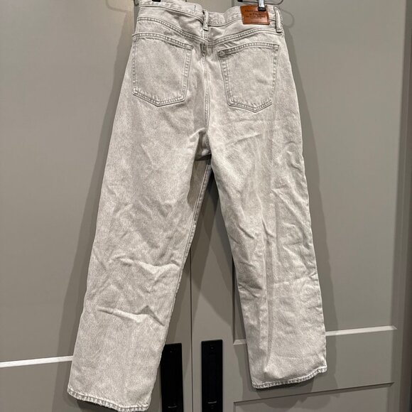 Abercrombie & Fitch Jeans Mens 30x30 Light Wash Gray Denim Straight Leg - Picture 7 of 8